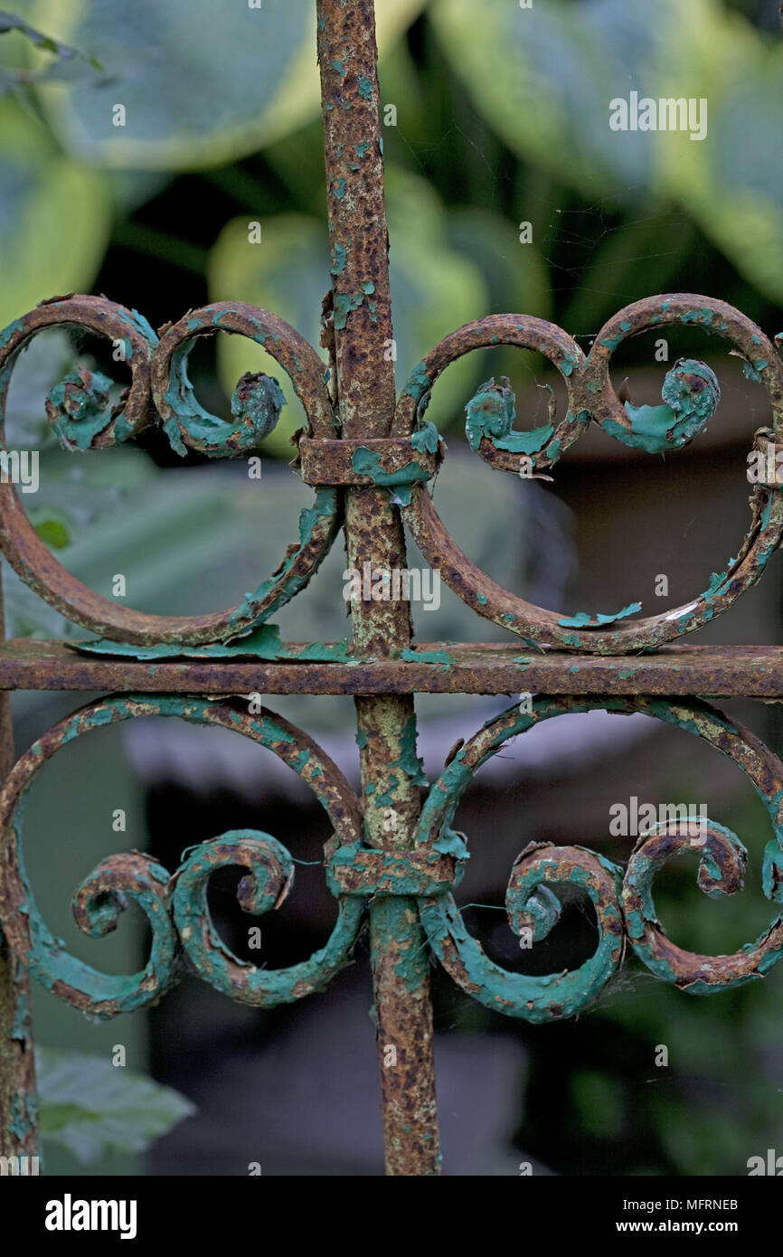 Old Ralling Old wrought iron railing Stock Photo - Alamy