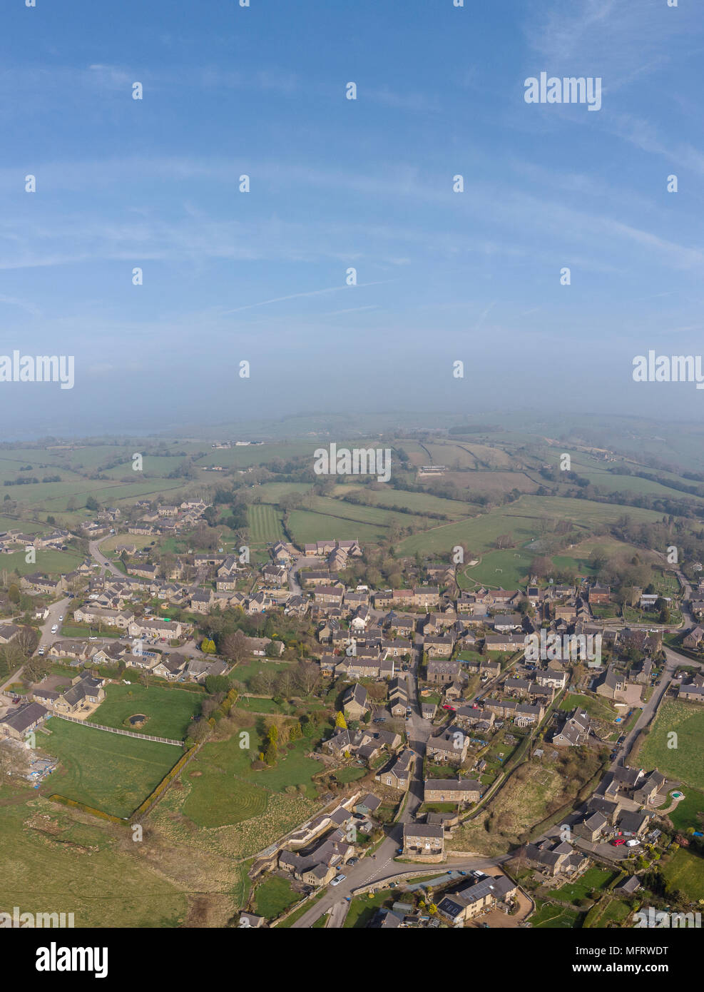 Kirk Ireton Aerial view Stock Photo Alamy
