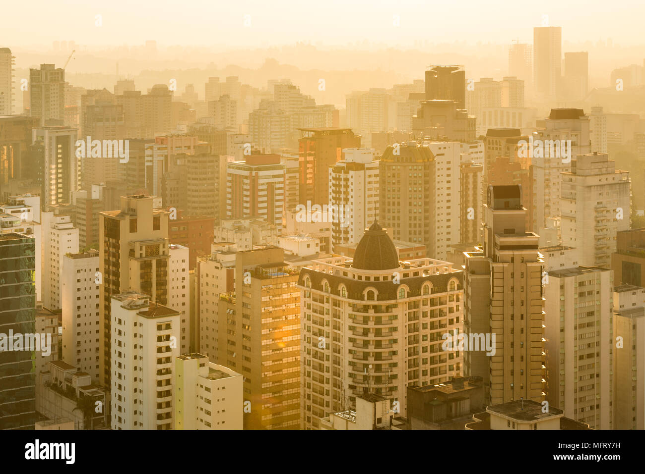 Panoramic view of Sao Paulo, Brazil, South America Stock Photo