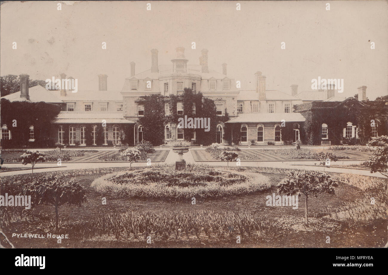 Real Photographic Postcard of Pylewell House, East End, Hampshire Stock Photo Alamy