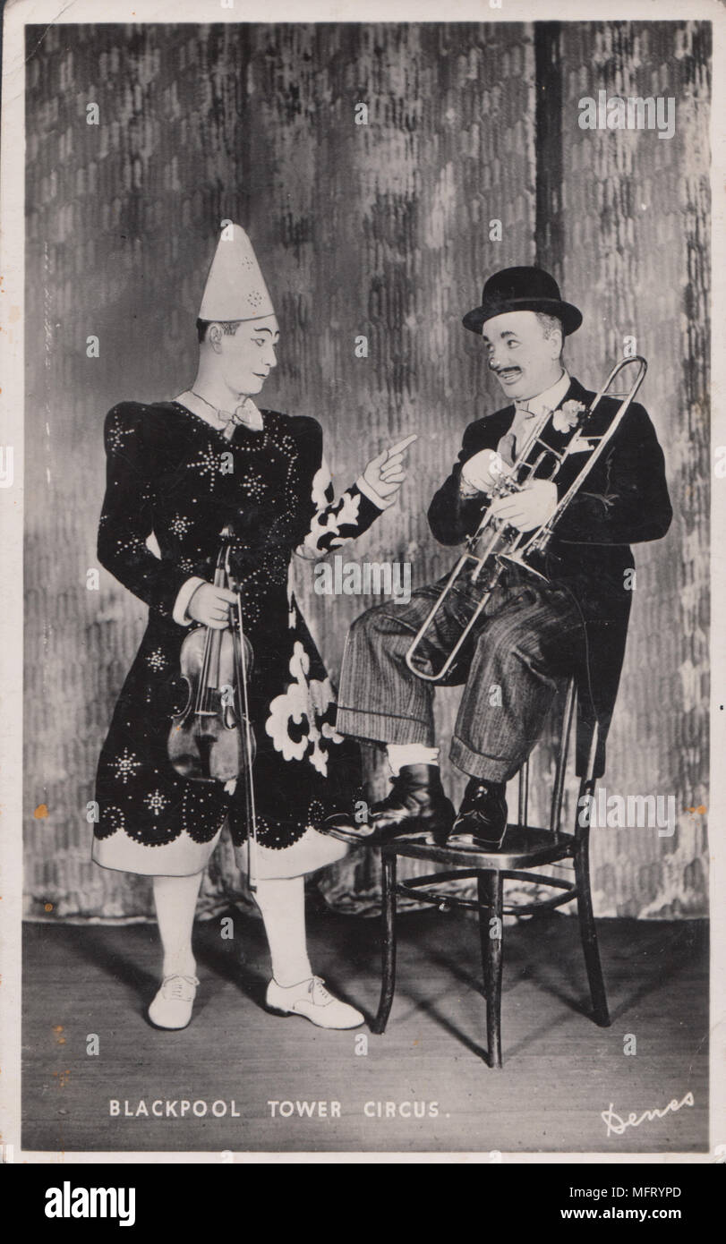 Performers at The Blackpool Tower Circus Stock Photo