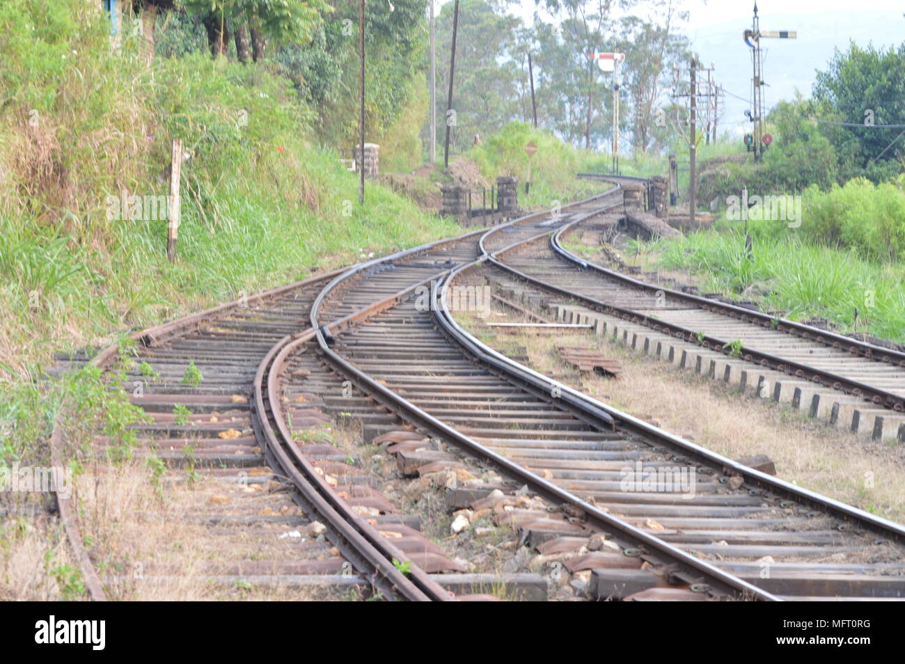 Railway lines Stock Photo Alamy