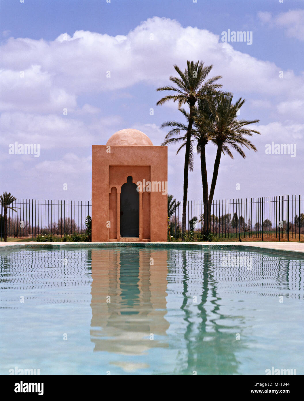 Outdoor swimming pool Moorish building pools architecture Arabic