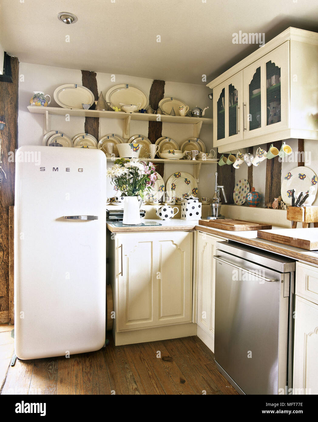 cream-smeg  Retro fridge, Vintage fridge, Vintage kitchen