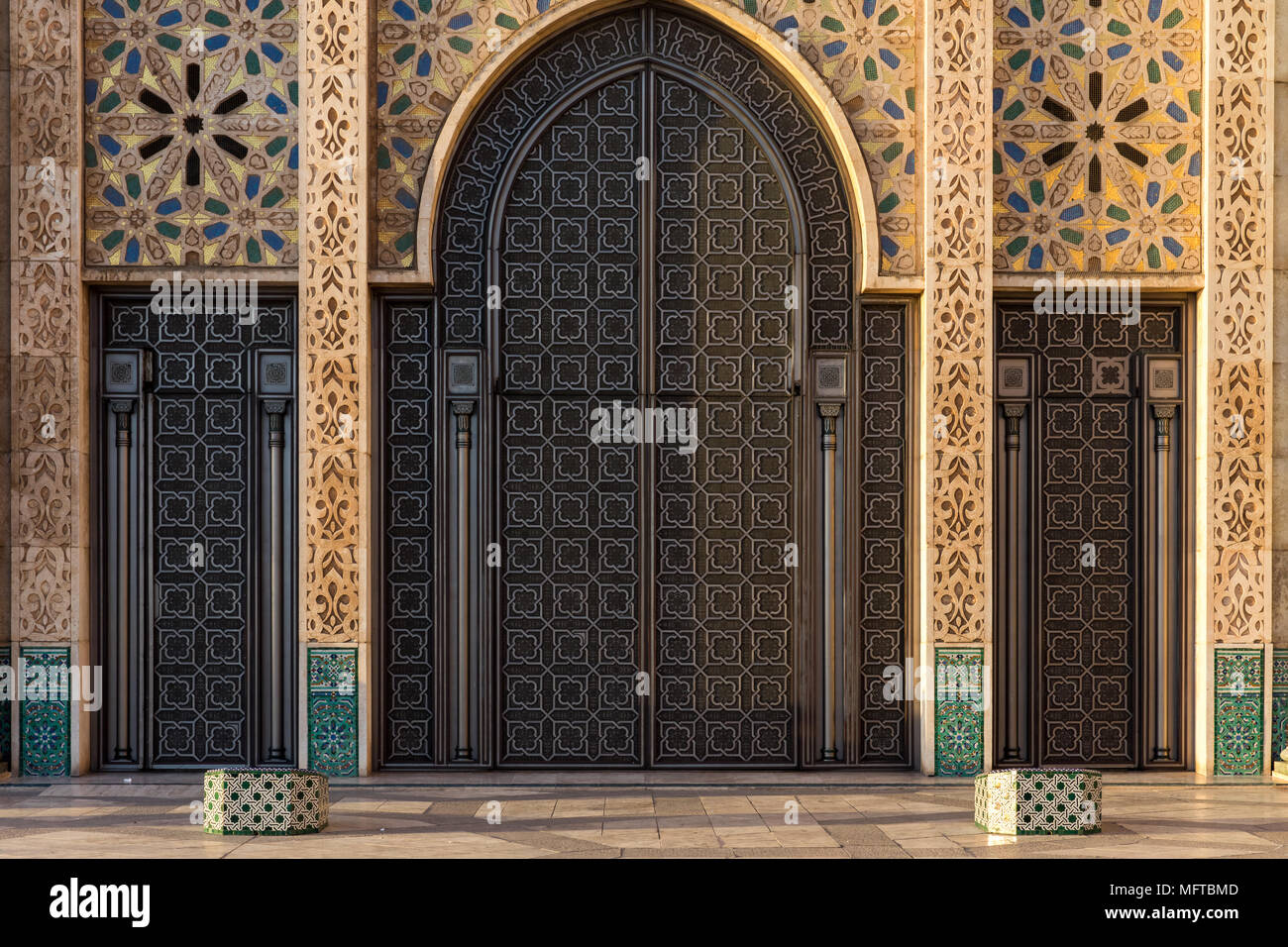 Hassan II Mosque Casablanca Stock Photo