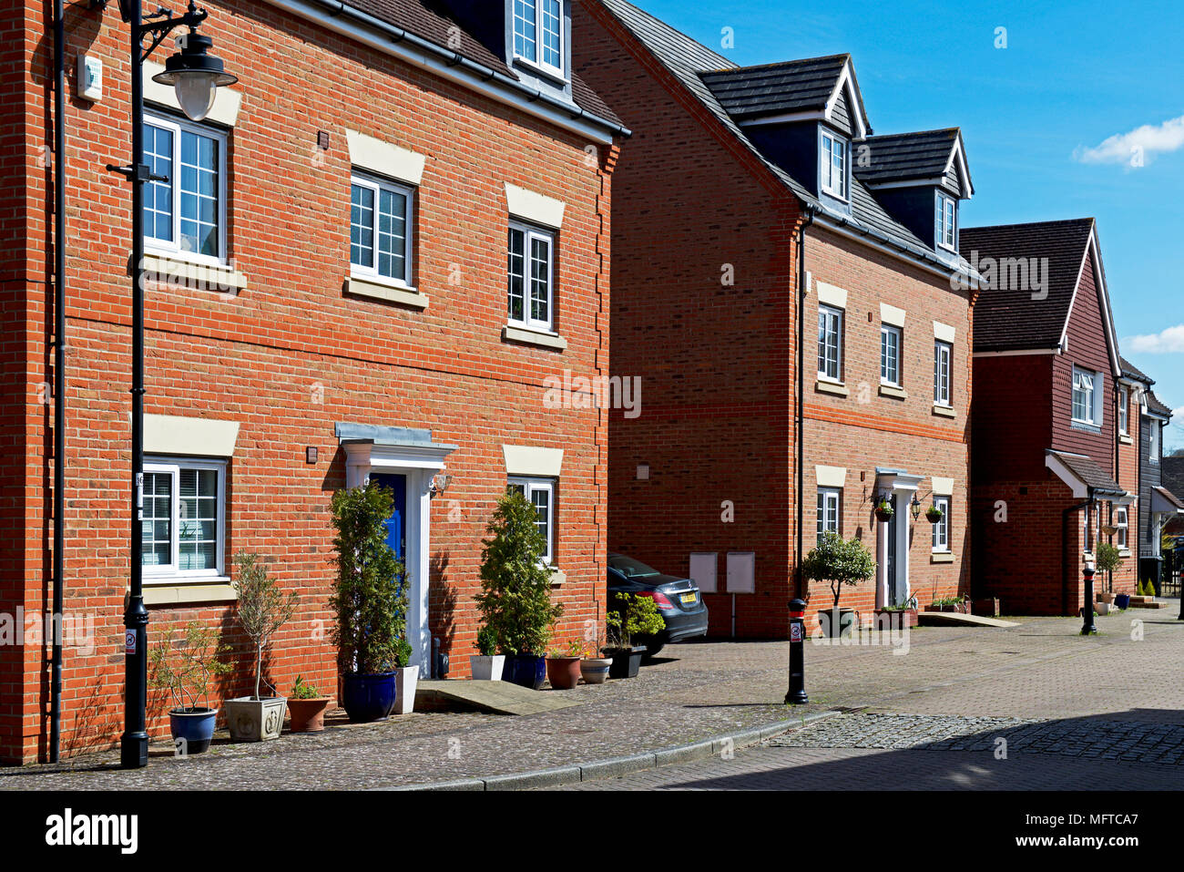 Houses in Elvetham Heath, a planned community near Fleet, Hampshire