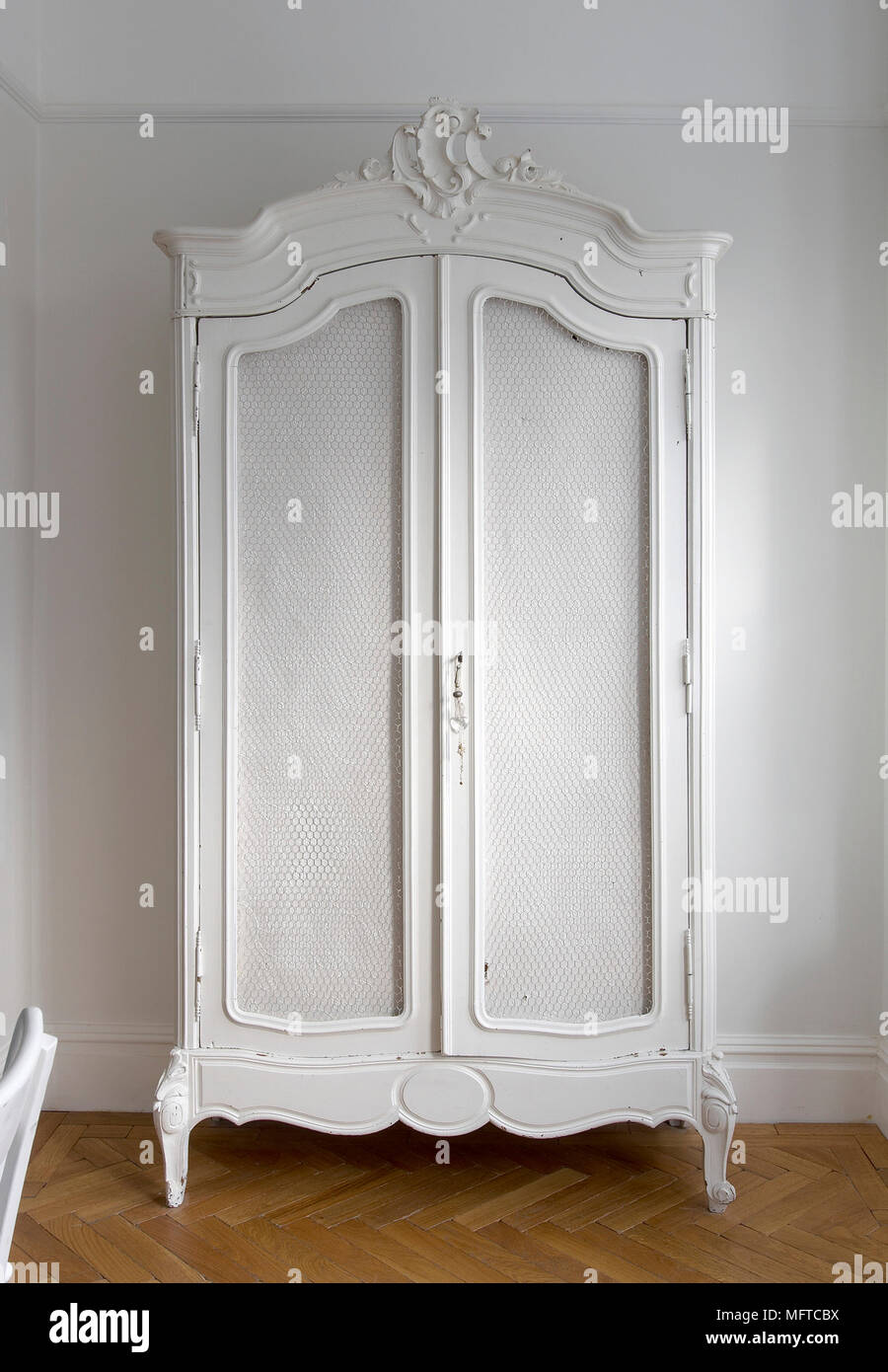 Free standing French style cupboard Stock Photo Alamy