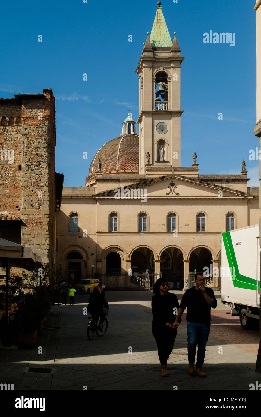 Piazza Masaccio, San Giovanni Valdarno (AR). Tuscany Italy Stock Photo