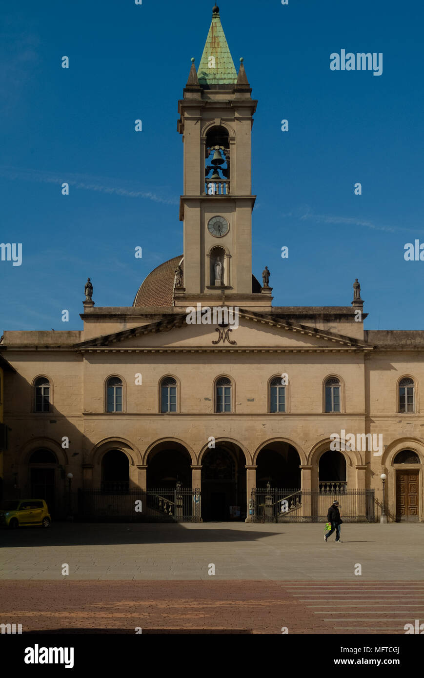 Piazza Masaccio, San Giovanni Valdarno (AR). Tuscany Italy Stock Photo