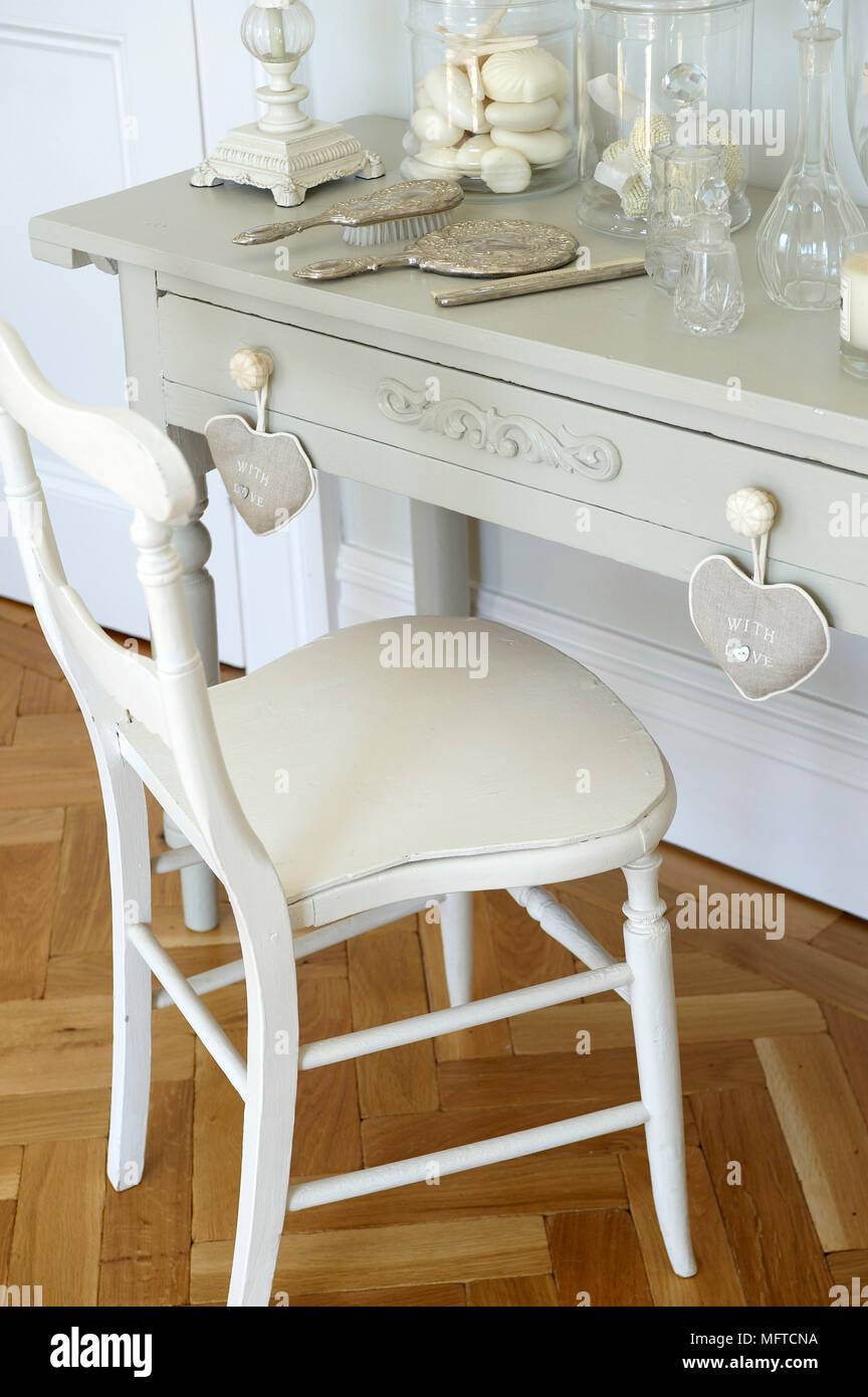 Chair at dressing table Stock Photo Alamy