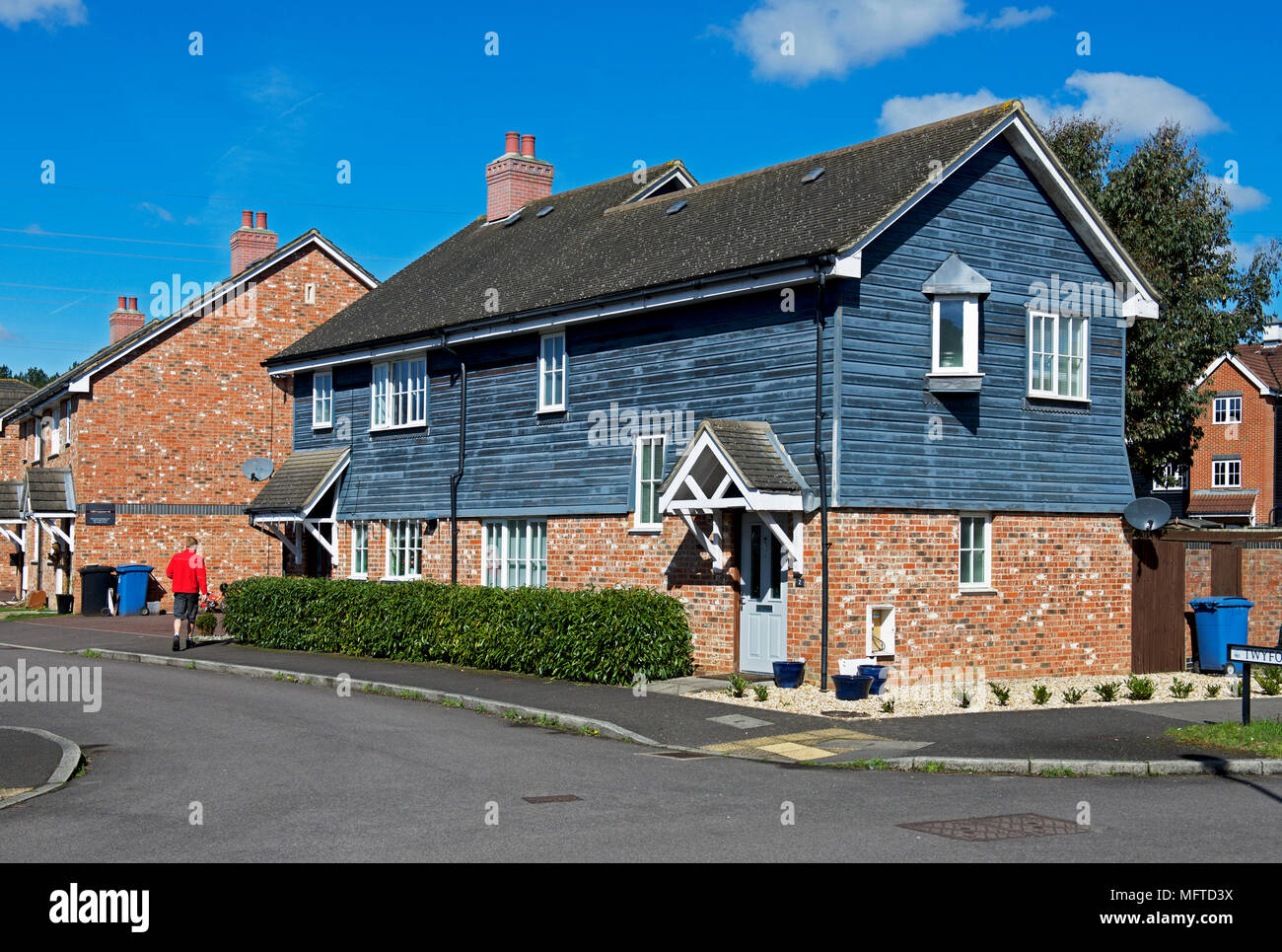 Houses in Elvetham Heath, a planned community near Fleet, Hampshire