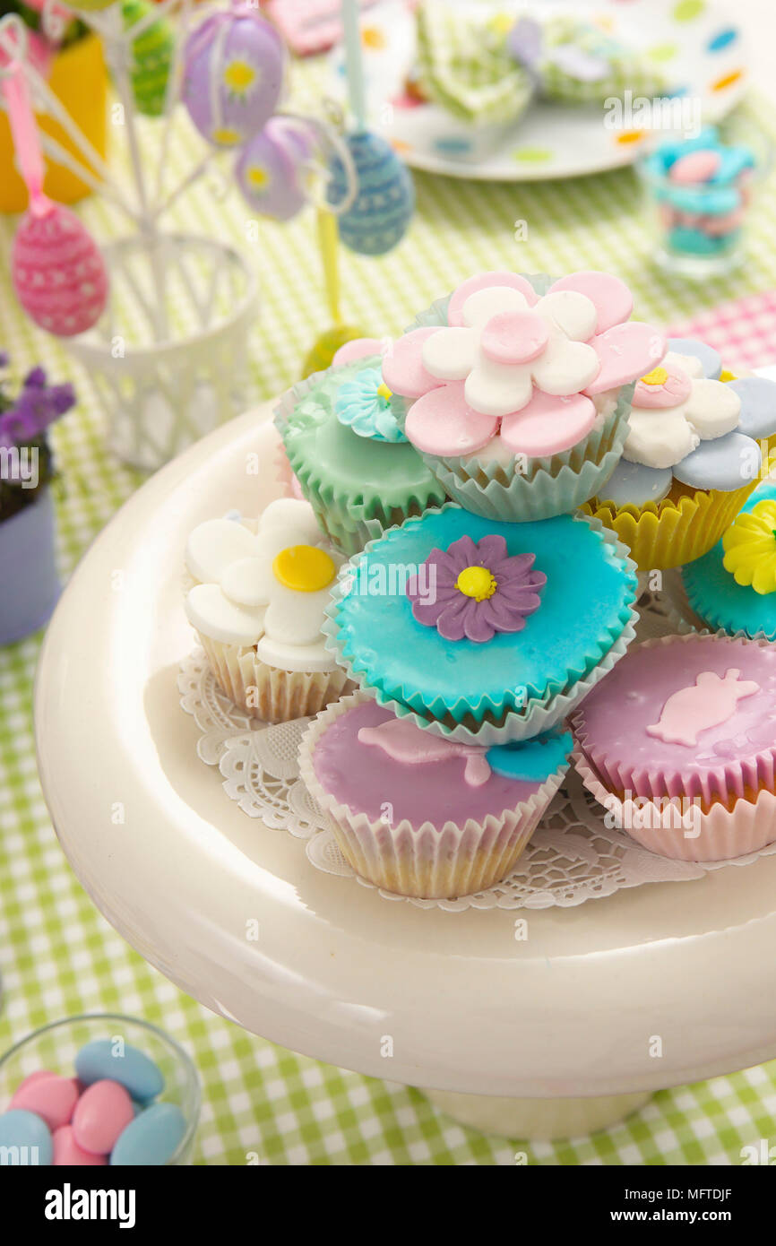 Easter fairy cakes Stock Photo Alamy