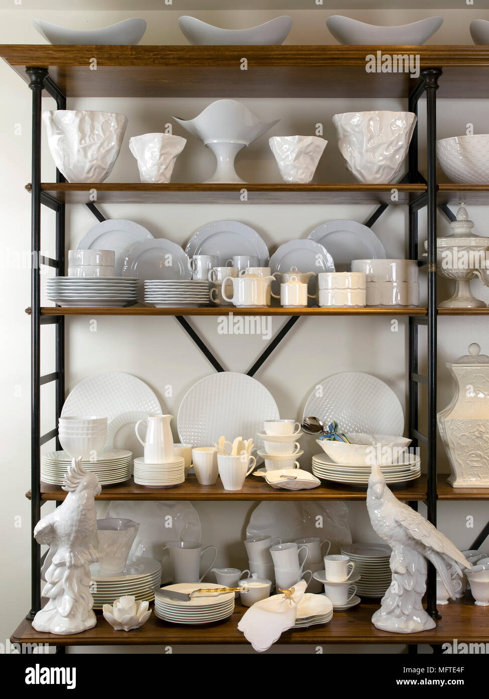 White shelving hi-res stock photography and images - Alamy