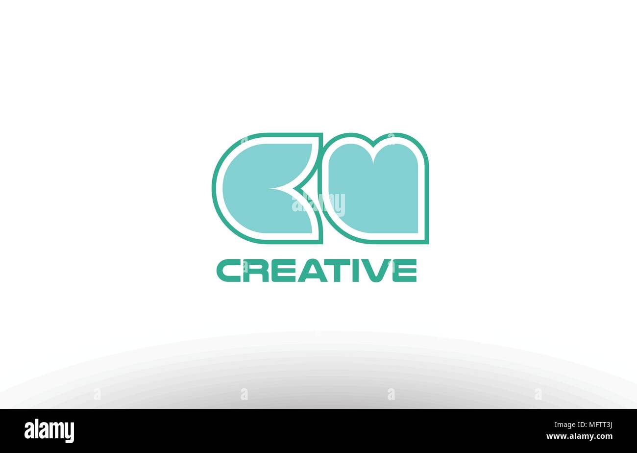 joint joined letter combination green pastel alphabet letter cu c u ...