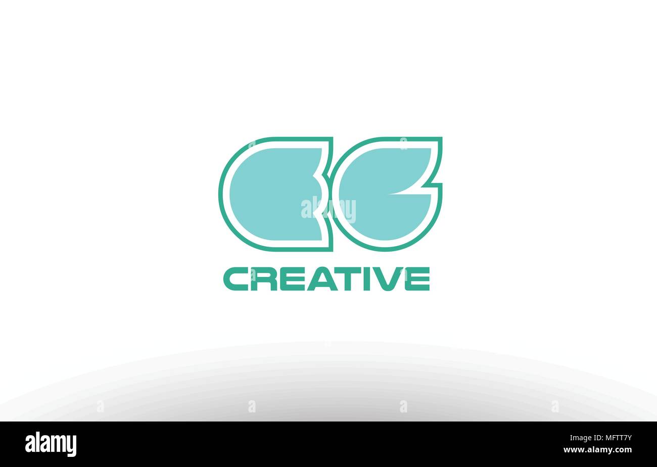 joint joined letter combination green pastel alphabet letter eg e g logo icon design company