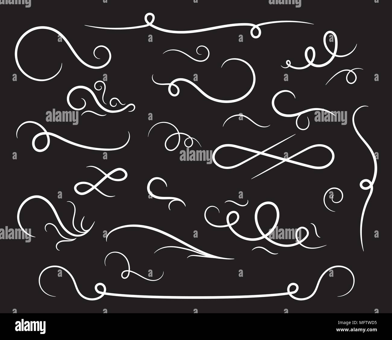 Abstract And Confusing Designs Abstract confusing vintage swirl calligraphic design elements and ...