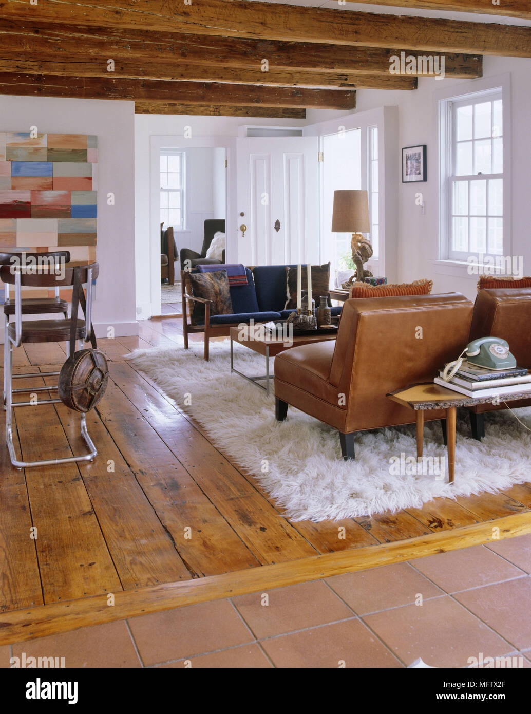 Two Types Of Flooring Stock Photos Two Types Of Flooring