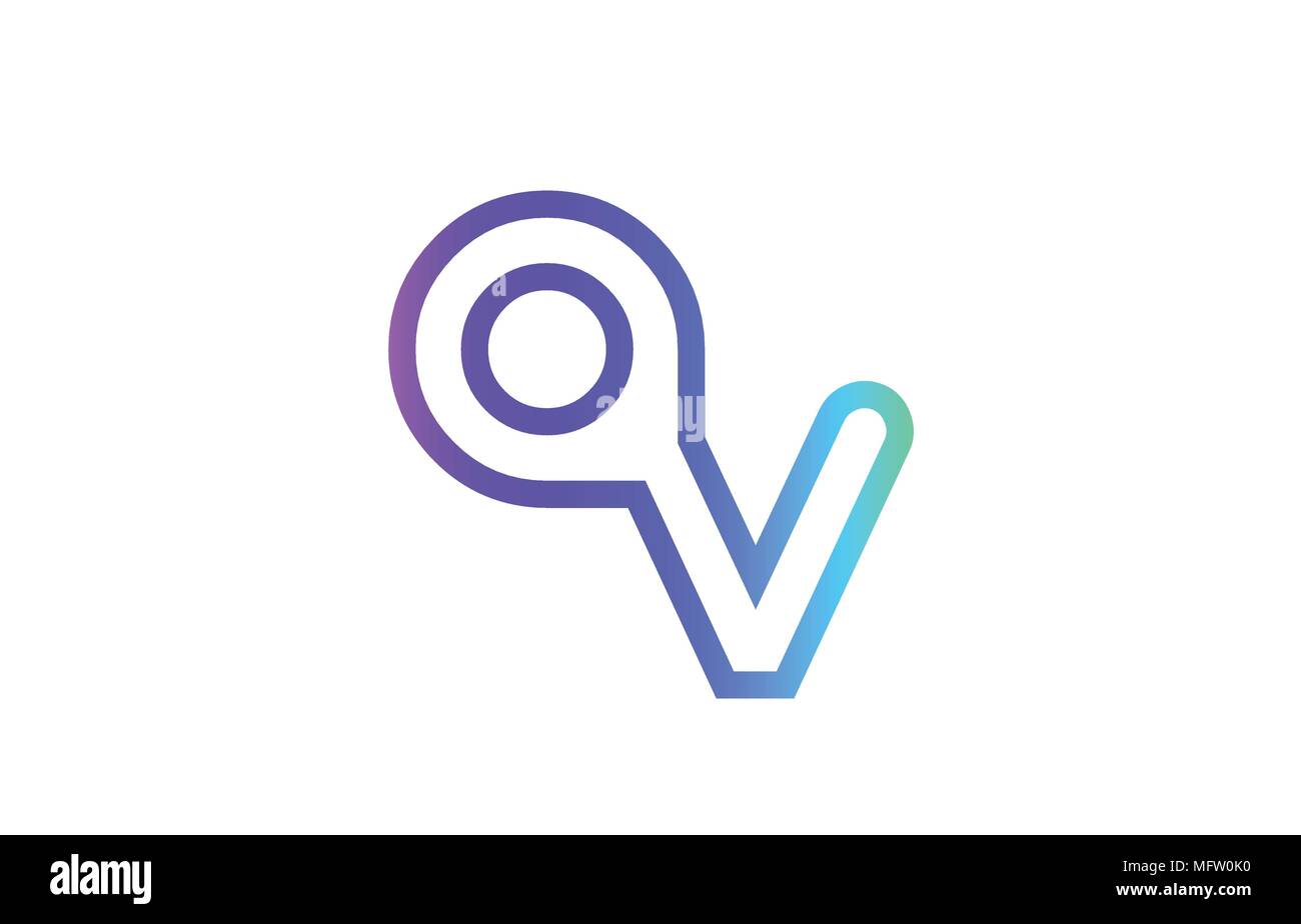 AV A V letter logo combination alphabet vector creative company icon ...