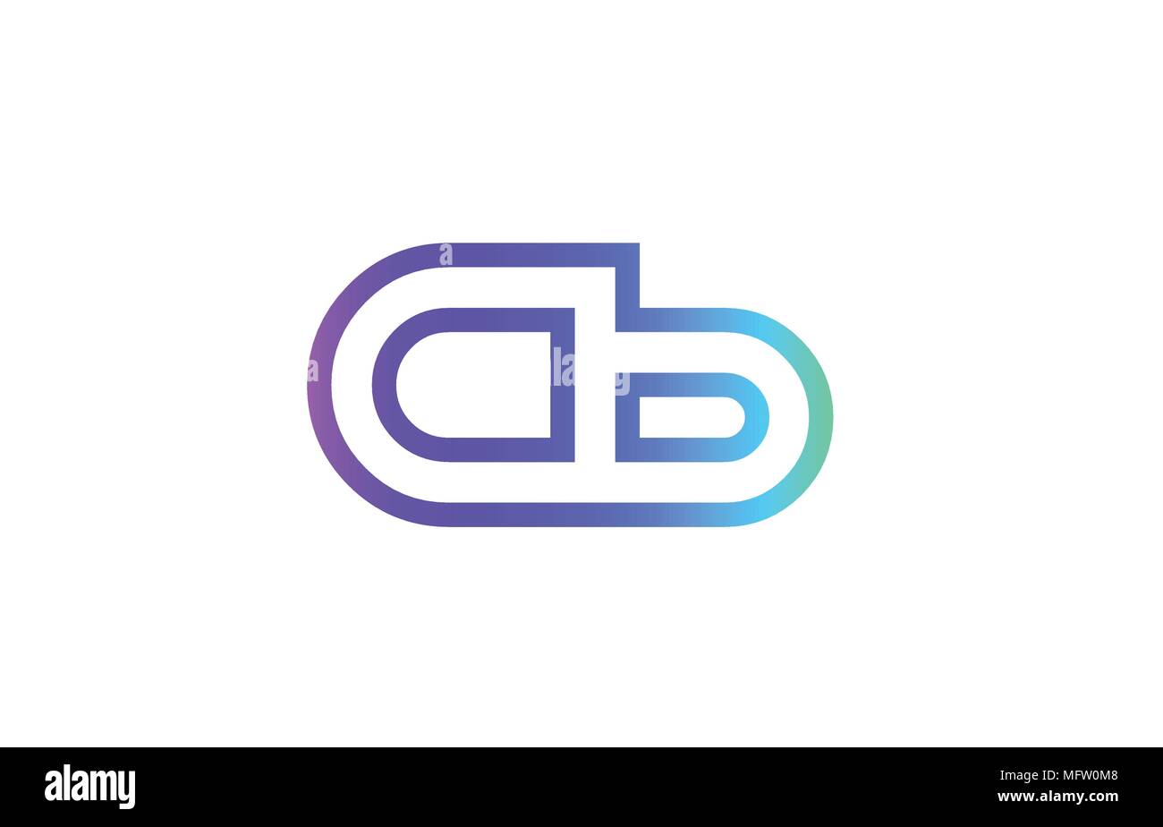 CB C B letter logo combination alphabet vector creative company icon ...
