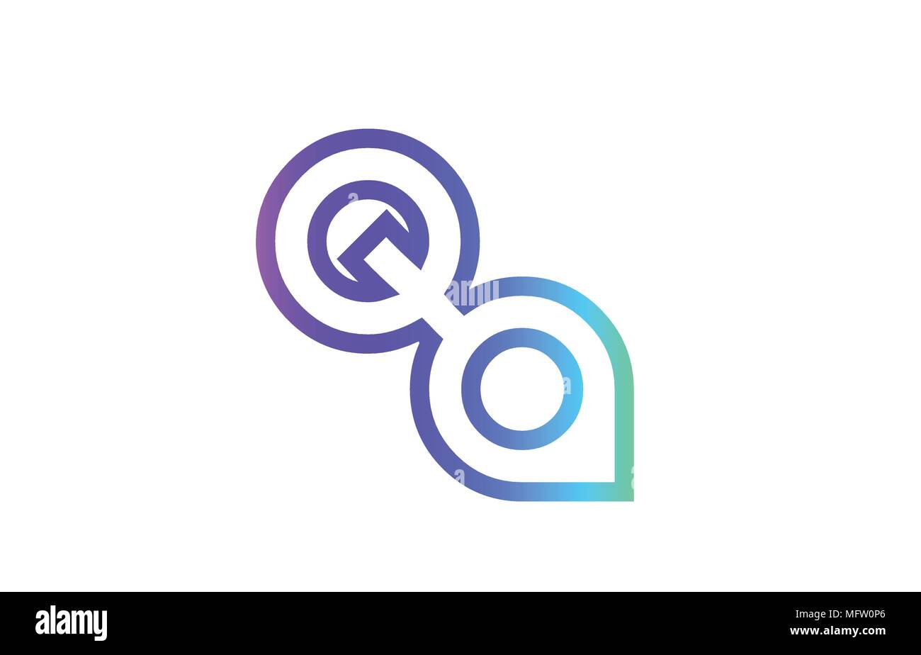 QA Q A letter logo combination alphabet vector creative company icon ...