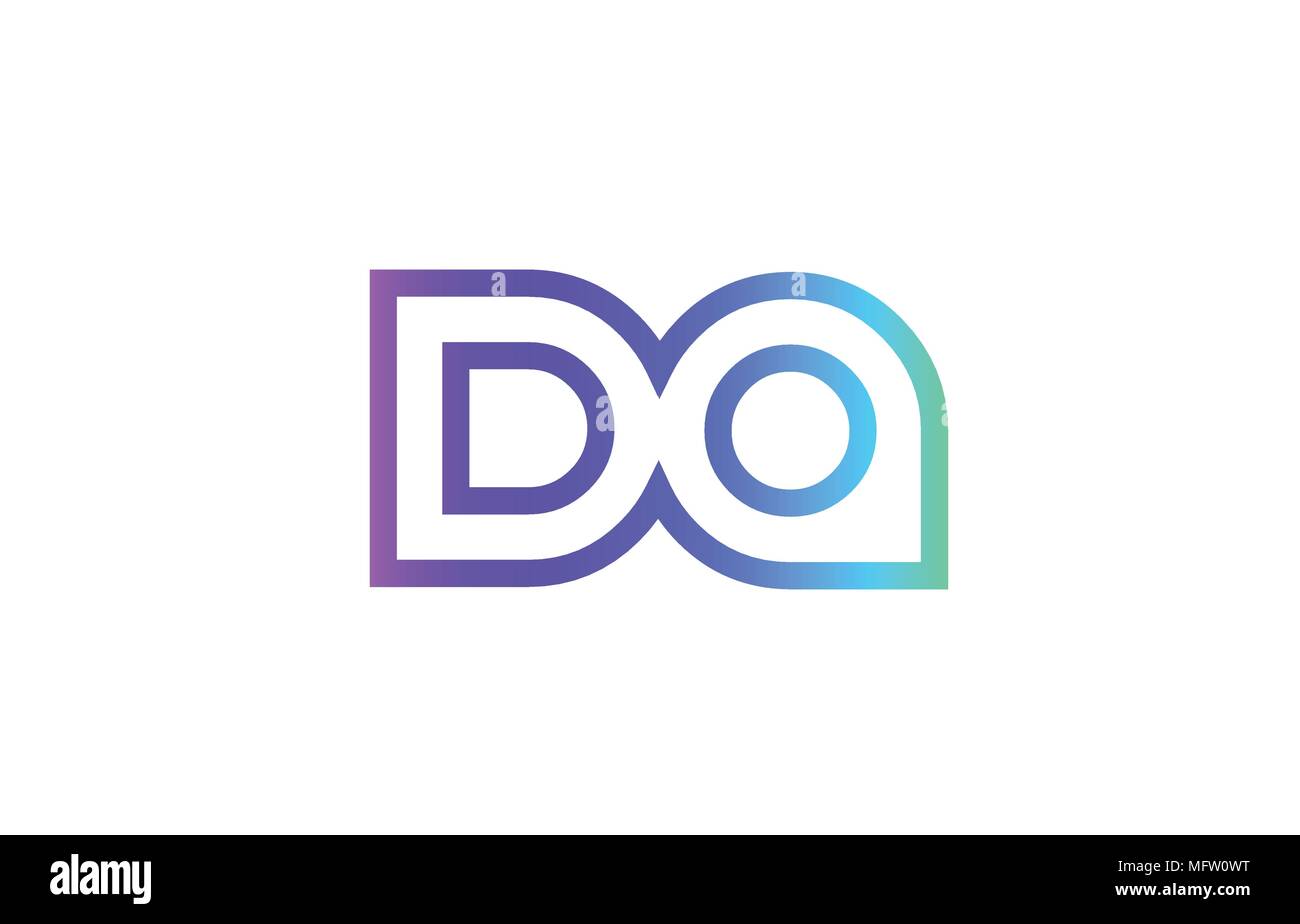 DA D A letter logo combination alphabet vector creative company icon ...