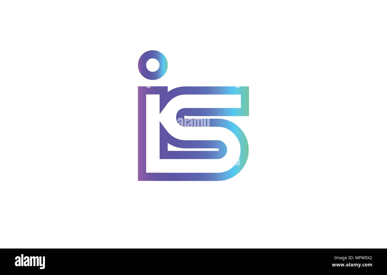 IS I S letter logo combination alphabet vector creative company icon ...
