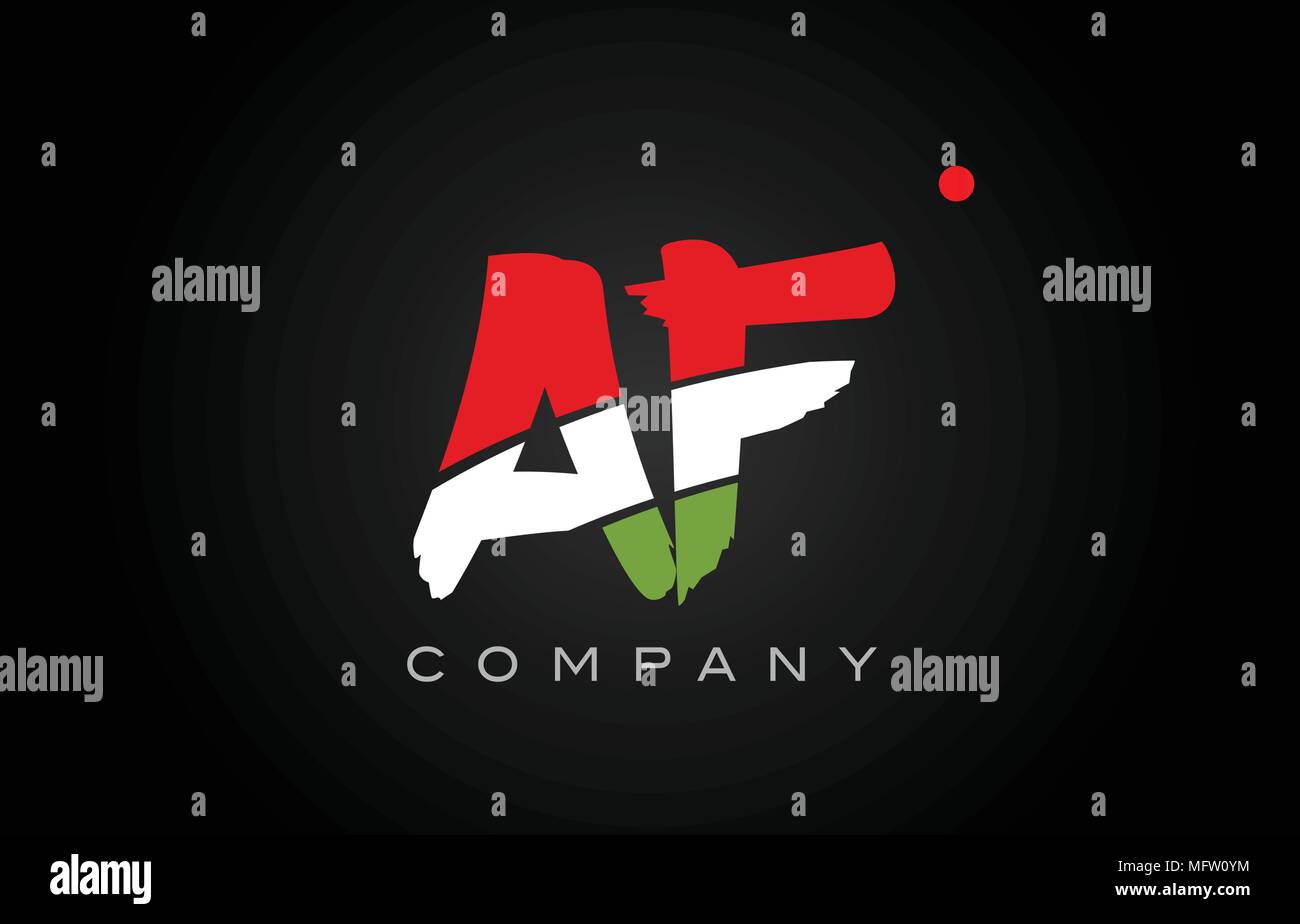 AF A F letter logo combination alphabet vector creative company icon ...