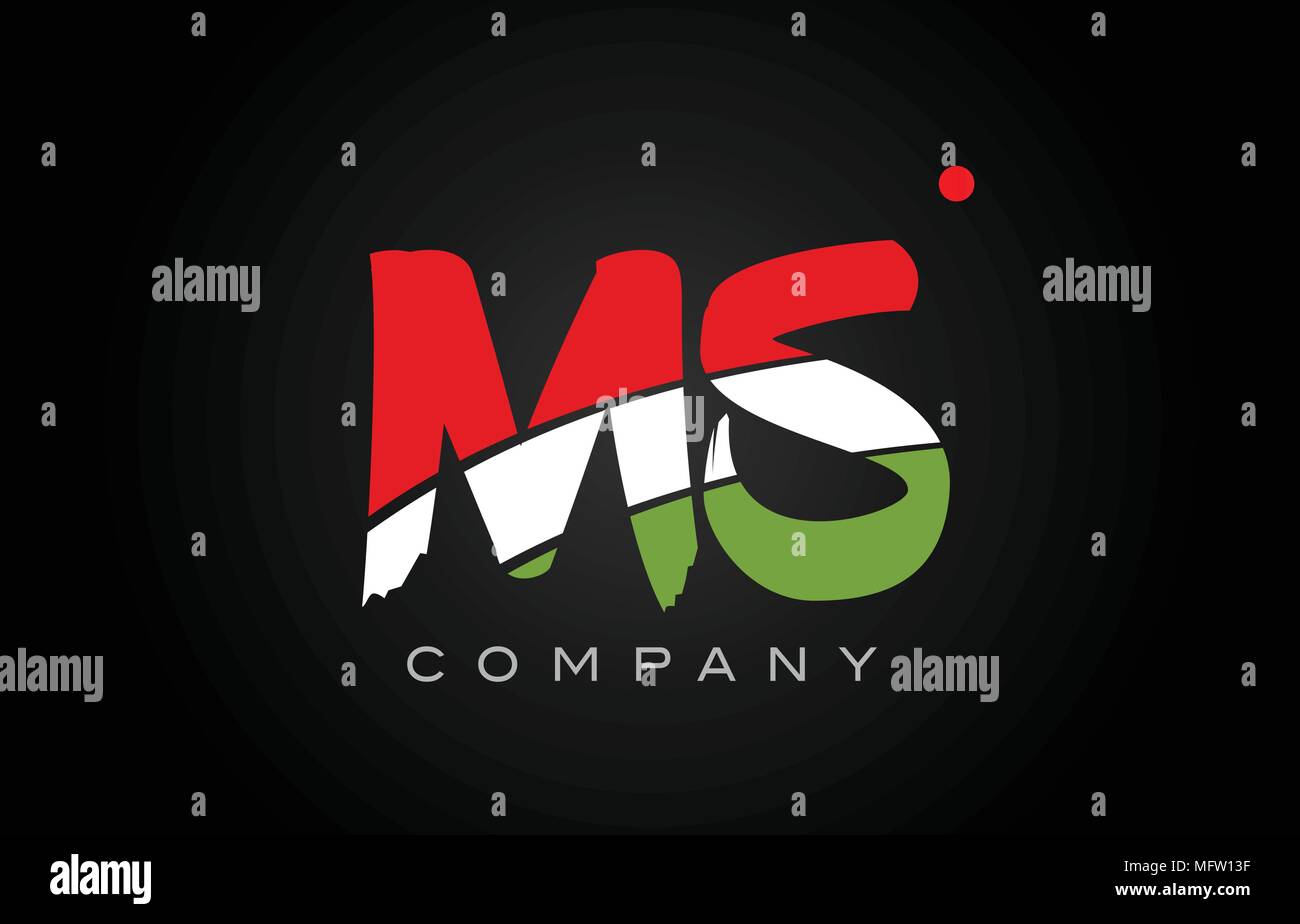 Ms M S Letter Logo Combination Alphabet Vector Creative Company Icon Design Template Modern Stock Vector Image Art Alamy