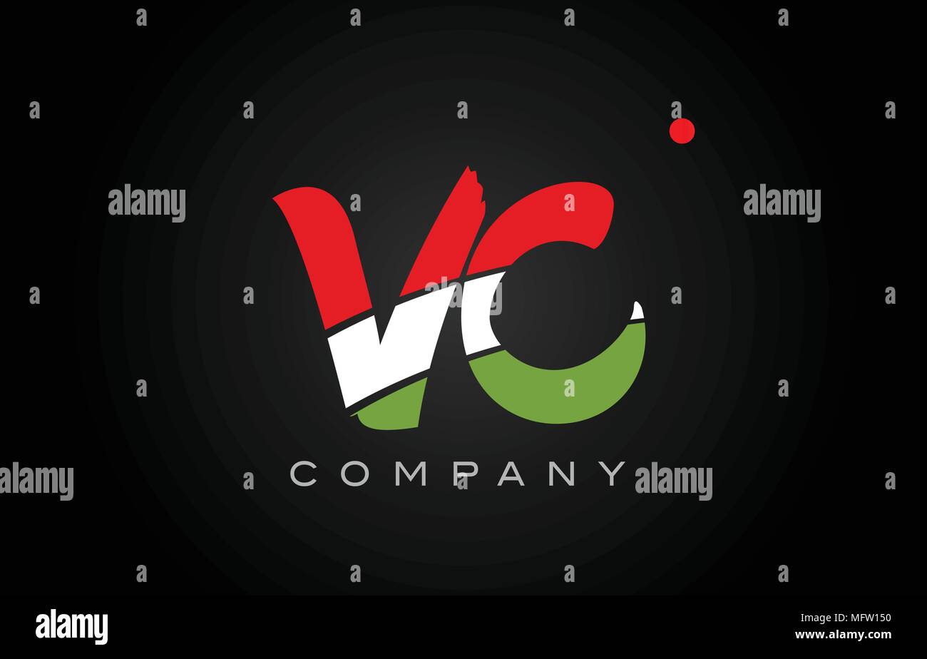 VC V C letter logo combination alphabet vector creative company icon ...