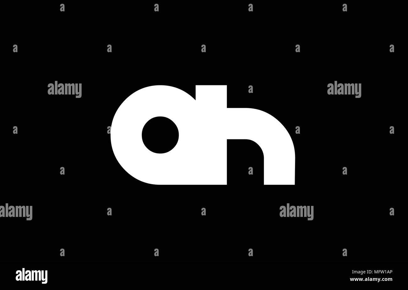 AH A H letter logo combination alphabet vector creative company icon ...