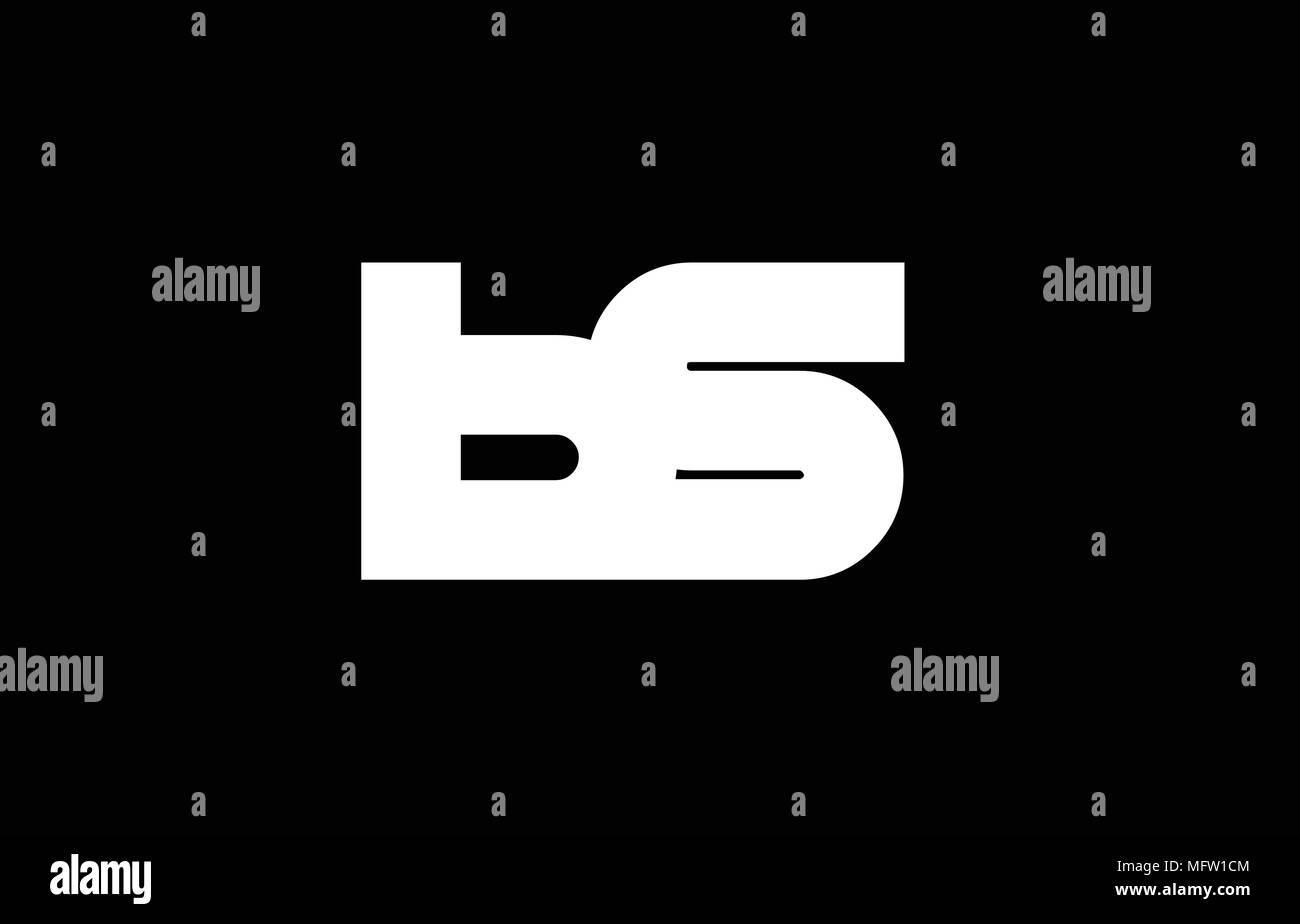BS B S letter logo combination alphabet vector creative company icon ...