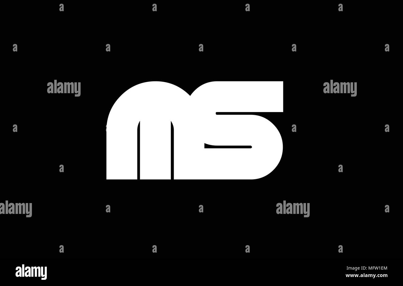 MS M S letter logo combination alphabet vector creative company icon ...