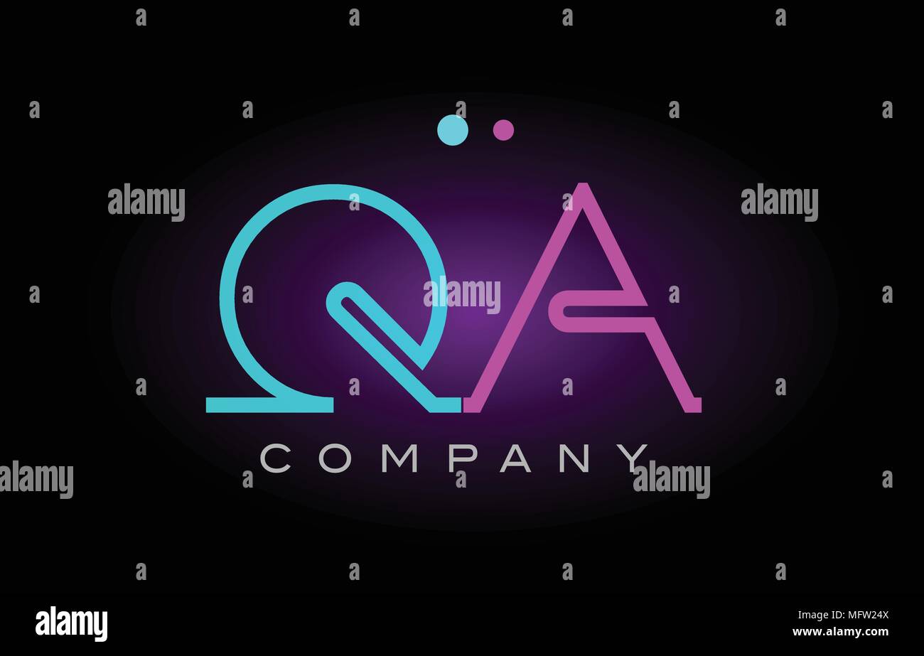 Neon letter q Stock Vector Images - Alamy