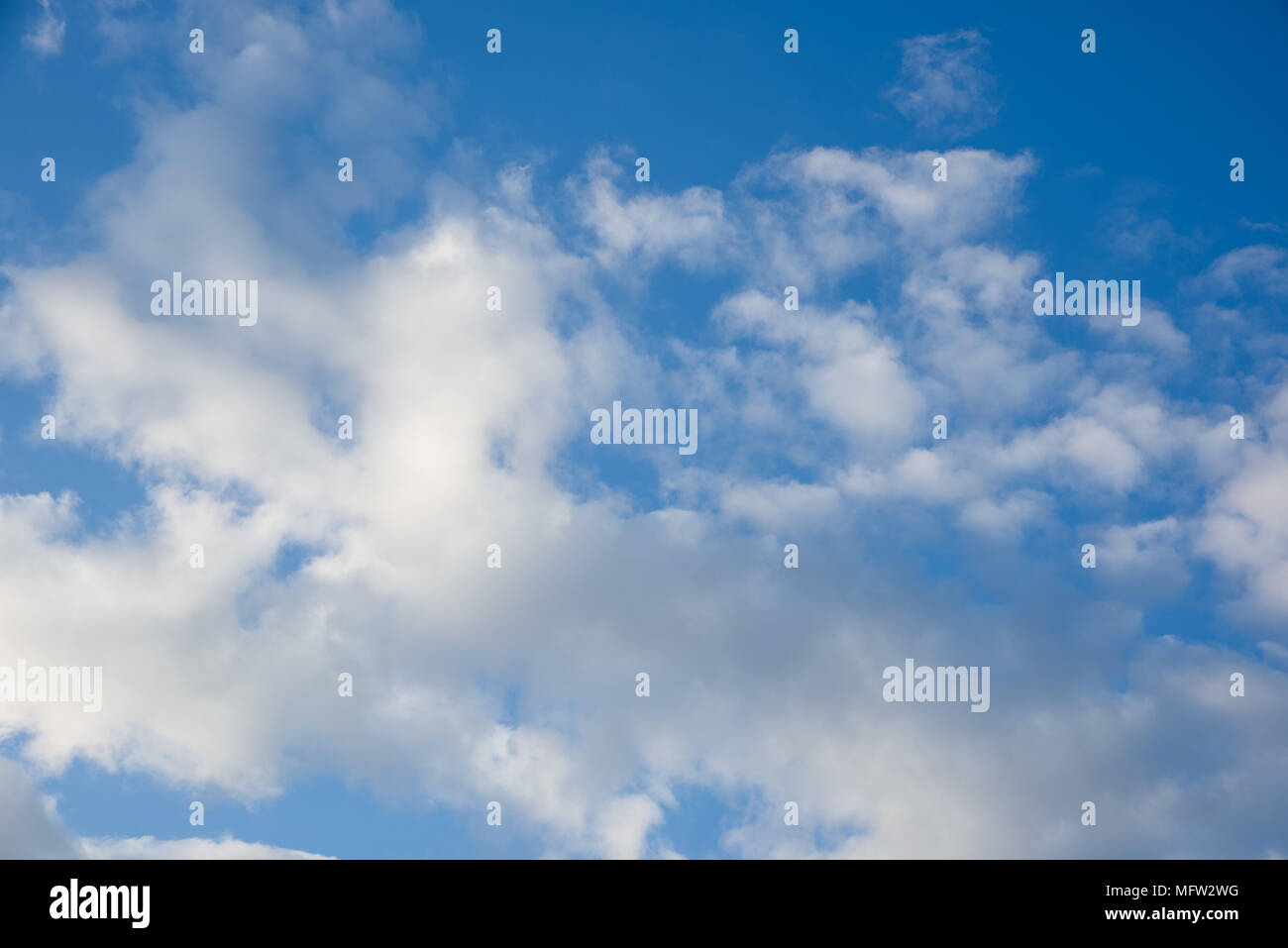 blue sky with clouds, beauty natural background Stock Photo