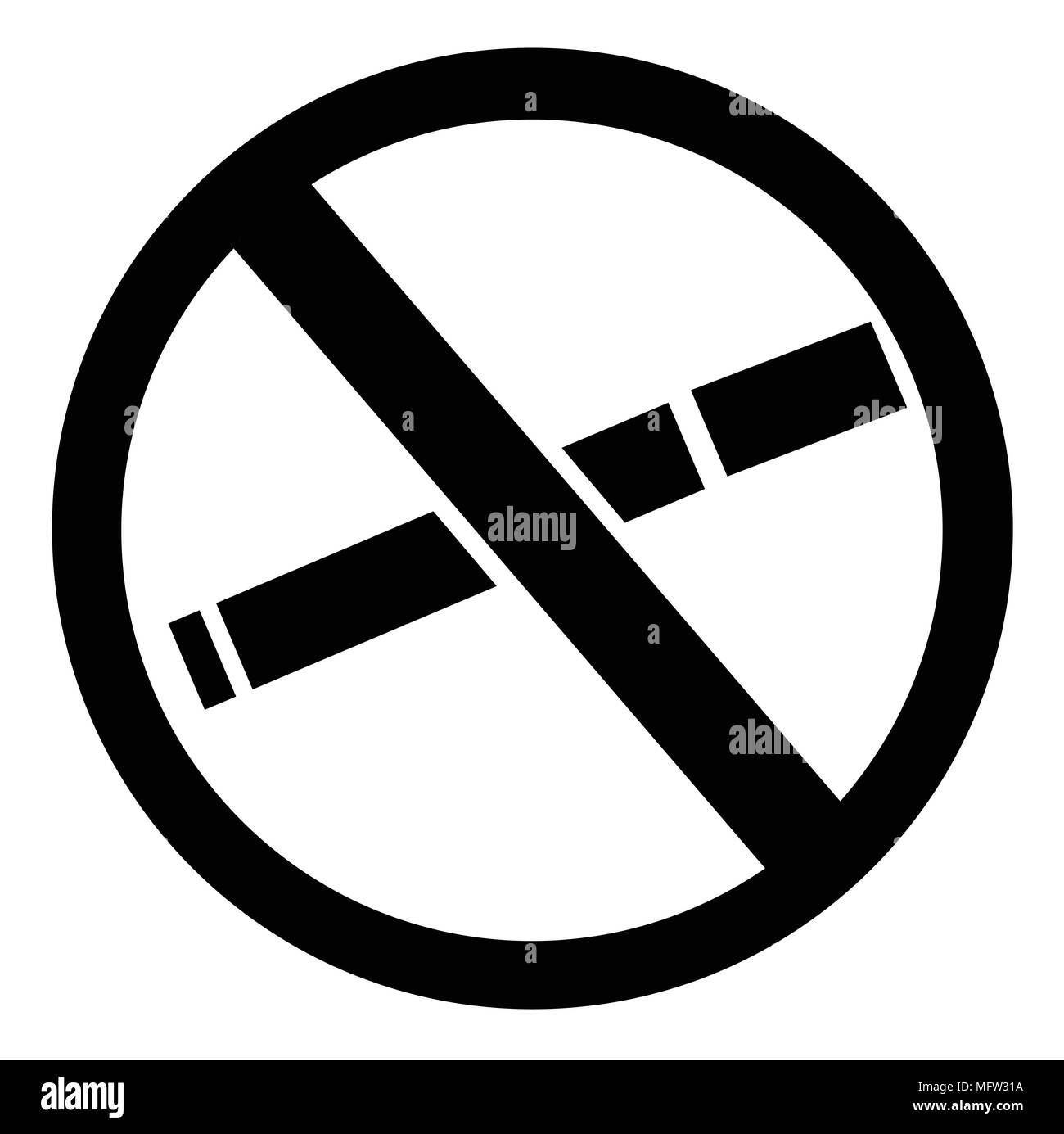 No smoking symbol icon Stock Vector