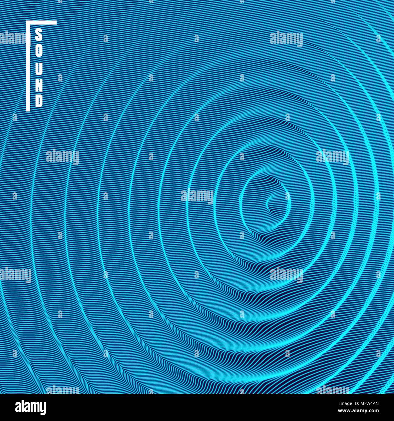 Abstract digital wave in cyberspace made of lines Stock Vector Image ...