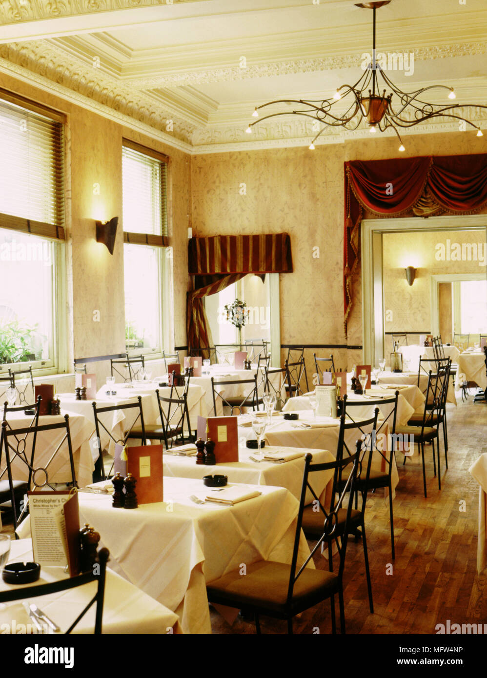 Interior of Christophers Restaurant Interiors restaurants Stock Photo