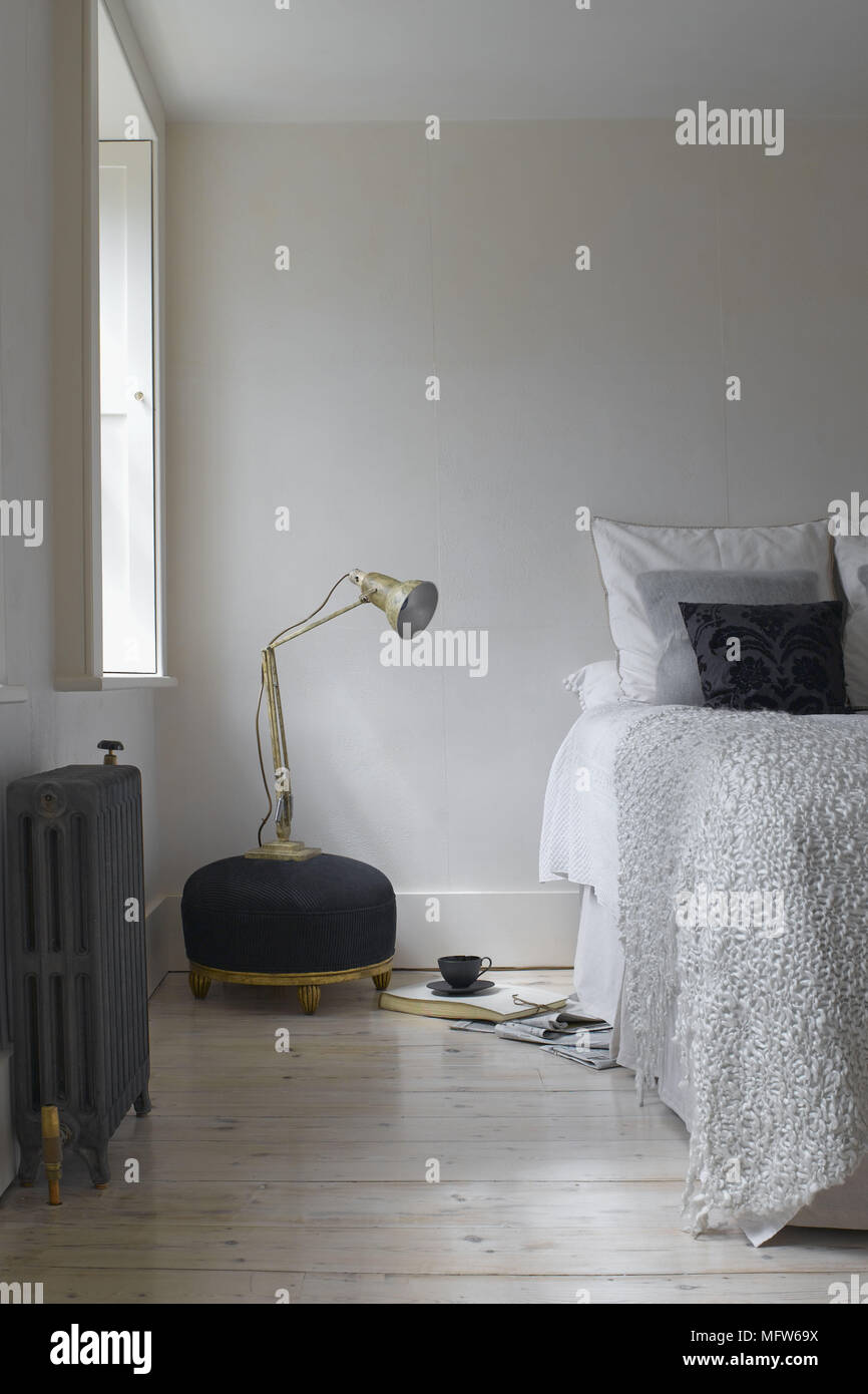 lamp next to bed