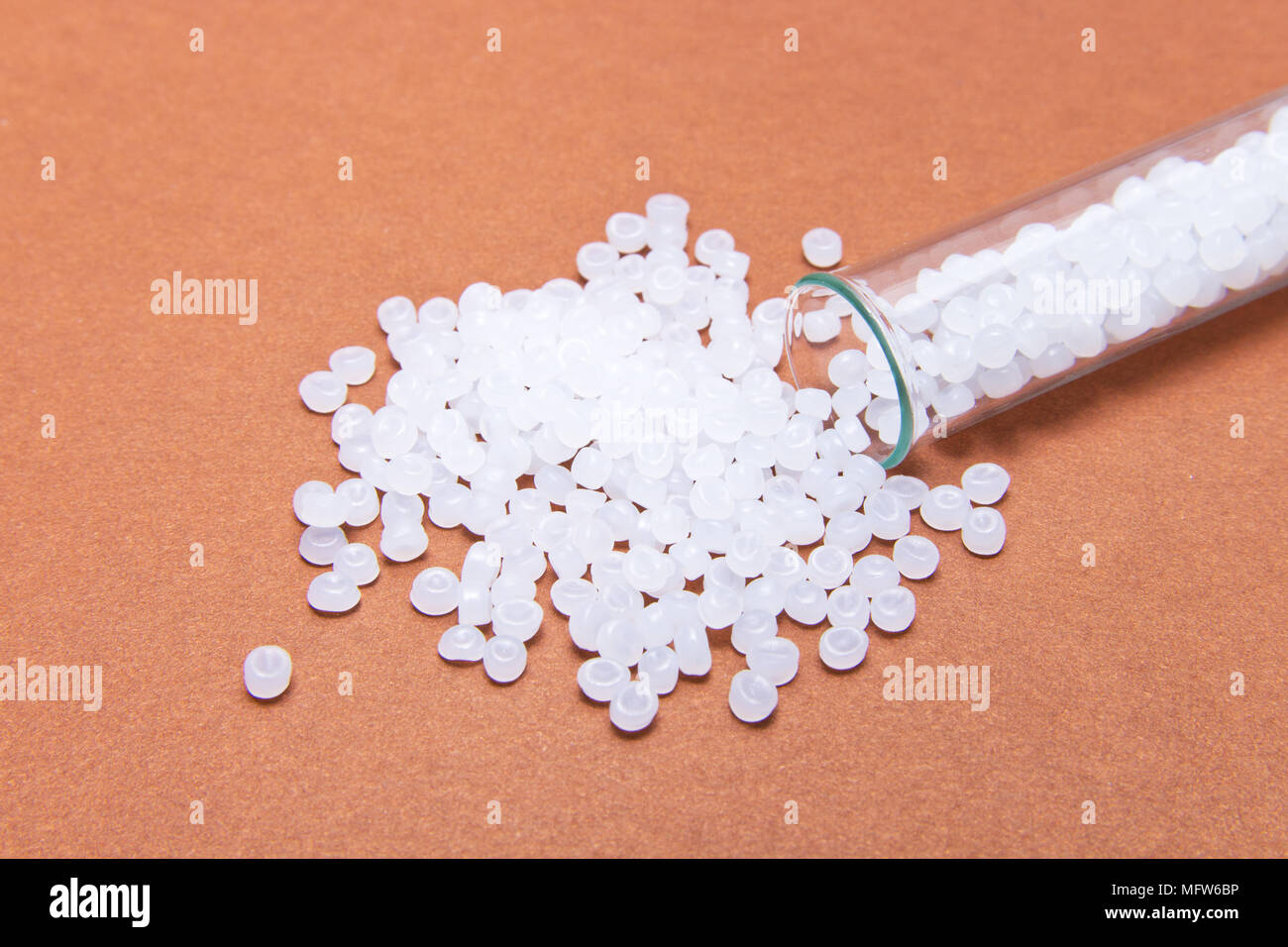 Frost-resistant Polyethylene in granules .The concept of free bpa. HDPE Plastic pallets. Plastic Raw material . IDPE. Stock Photo