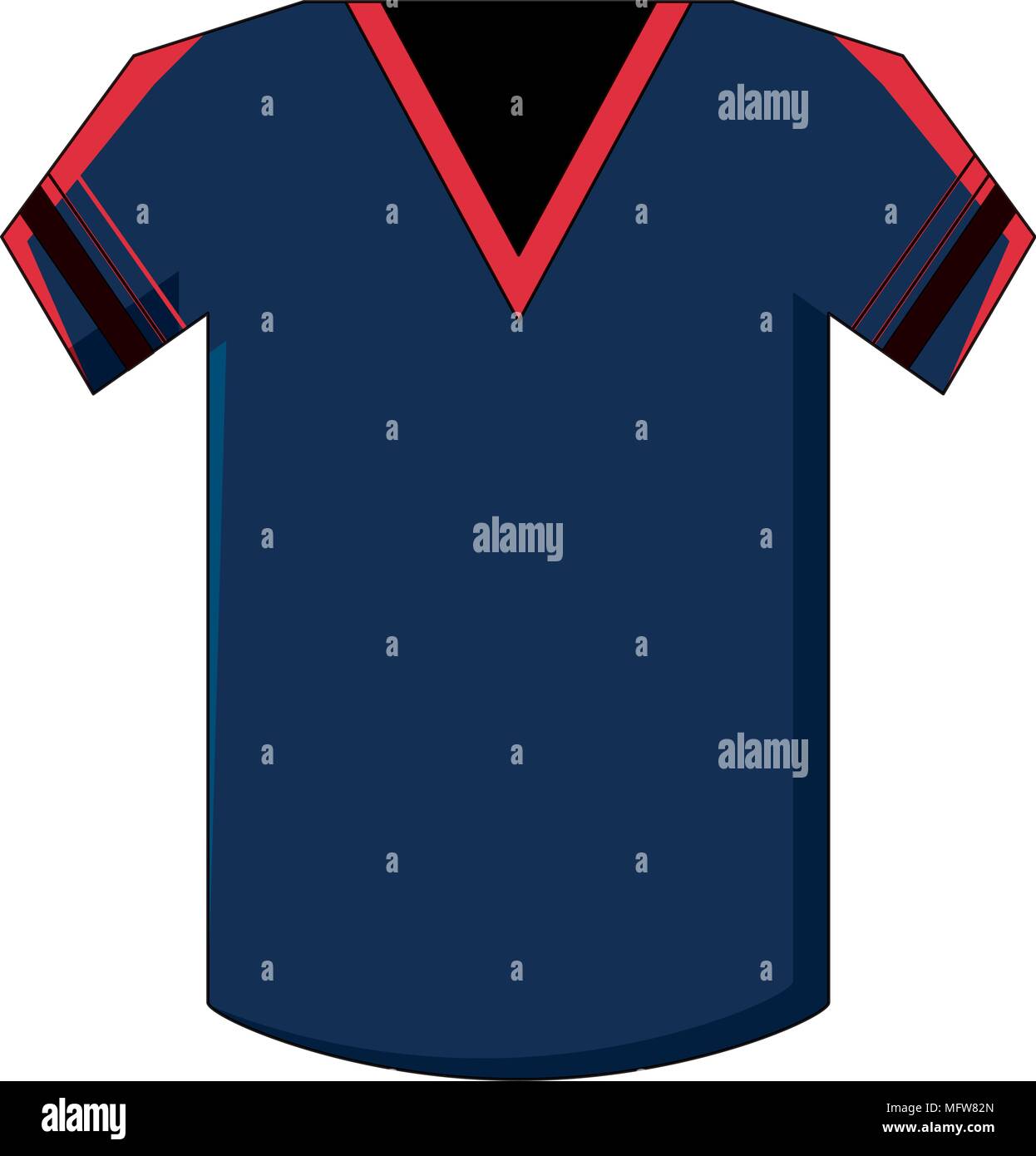 american football jersey icon over white background, colorful design