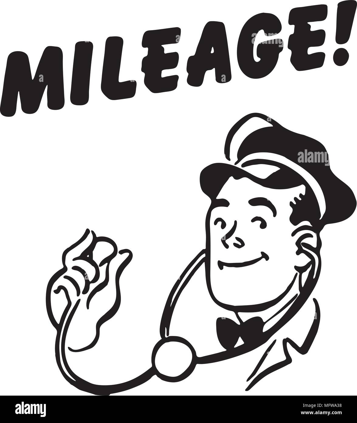mileage-retro-clipart-illustration-stock-vector-image-art-alamy