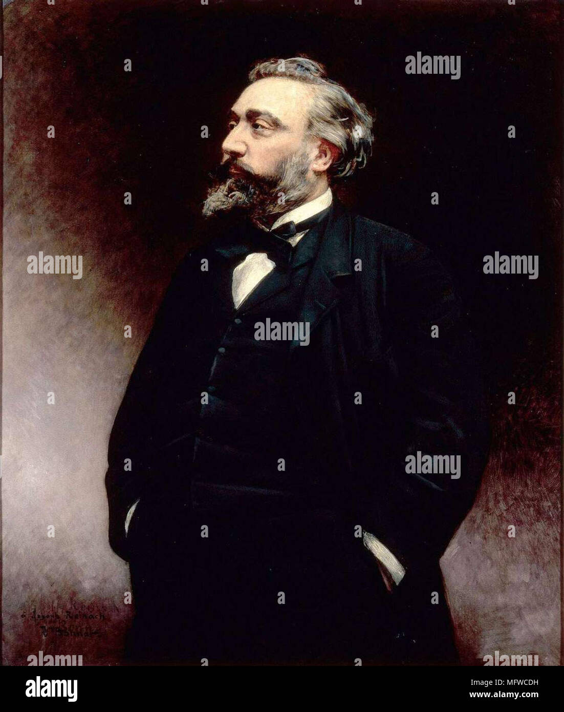 Léon Gambetta (1838 – 1882) French statesman Stock Photo