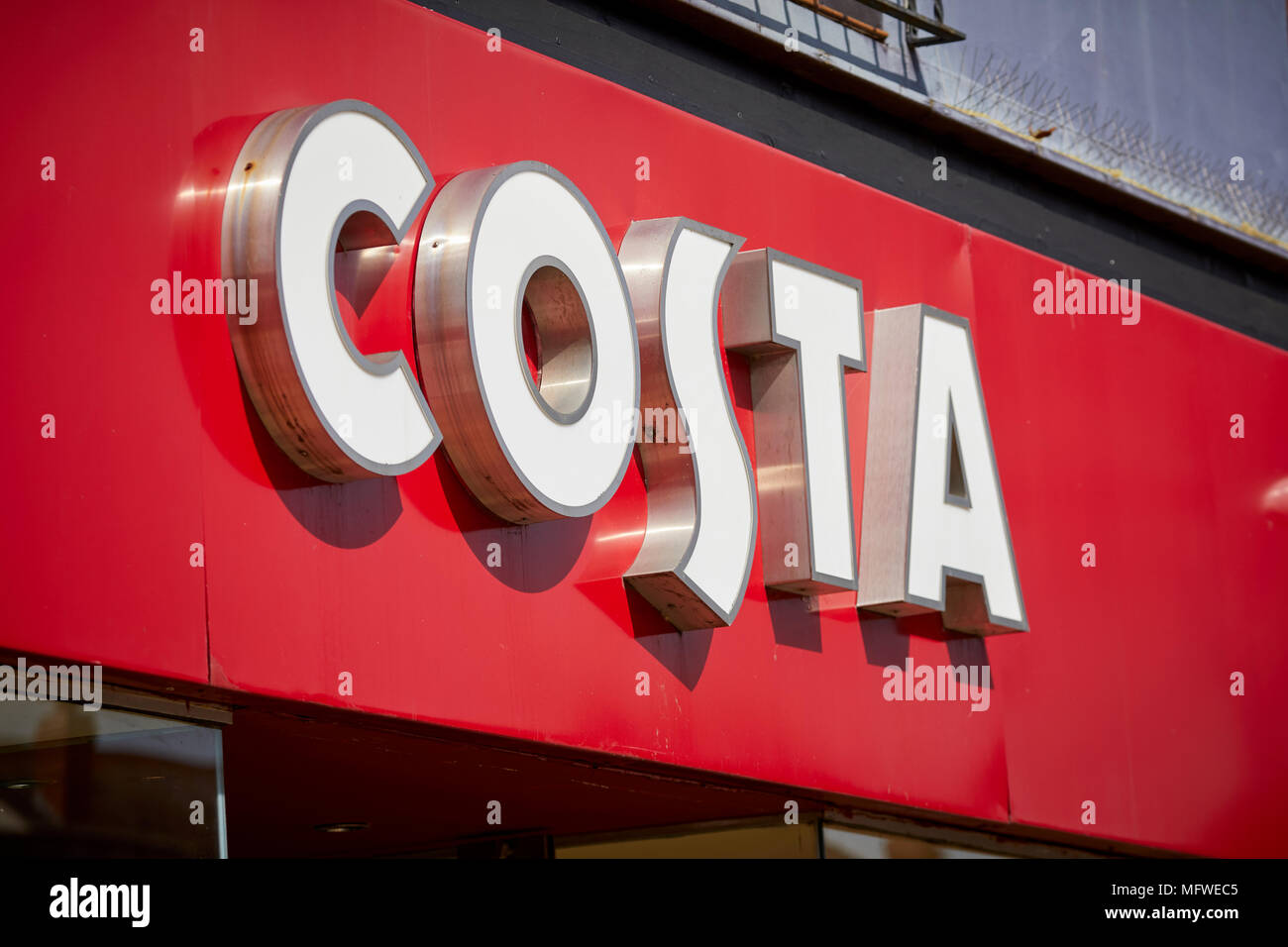 Formby, Borough of Sefton, Merseyside, England. village shops on Chapel