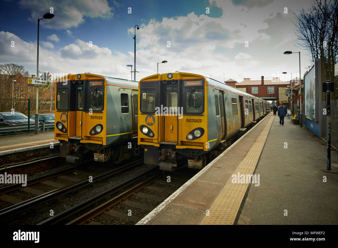 Formby, Borough of Sefton, Merseyside, England. Merseyrail railway