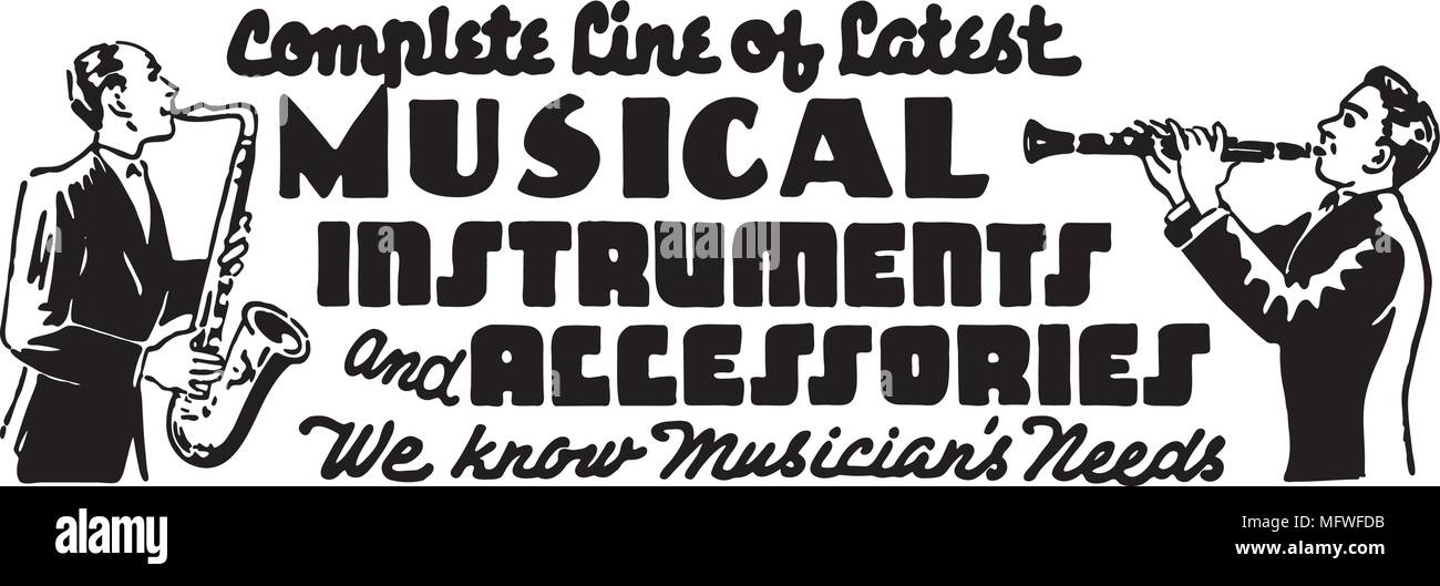 1950s men playing instruments hi-res stock photography and images - Alamy