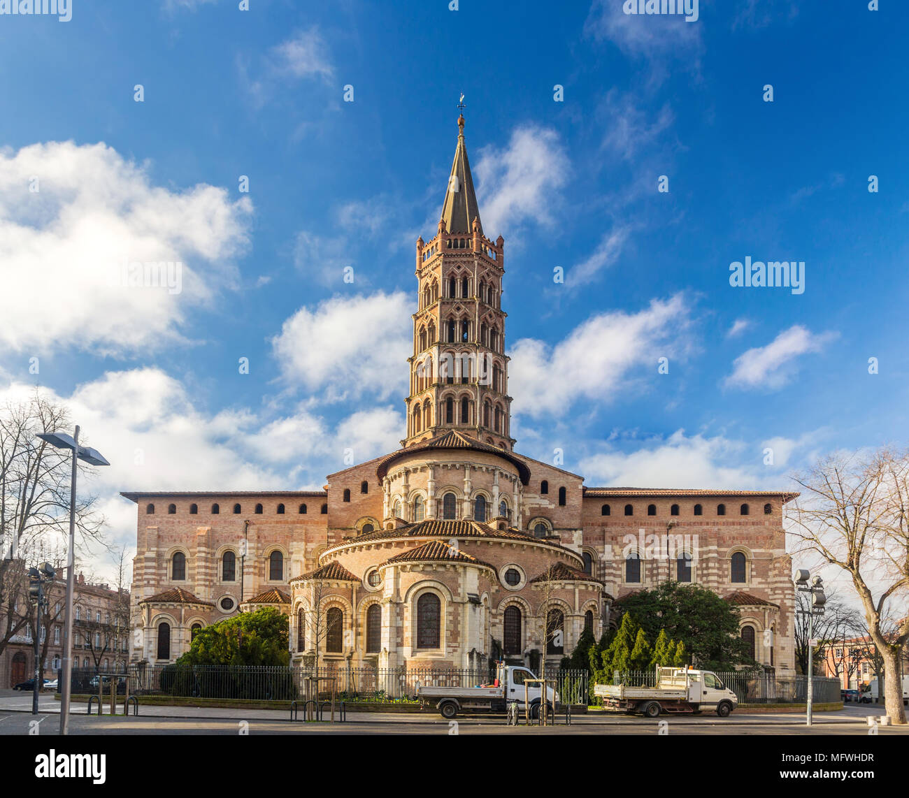 Basilica of St. Sernin in Toulouse, France Stock Photo