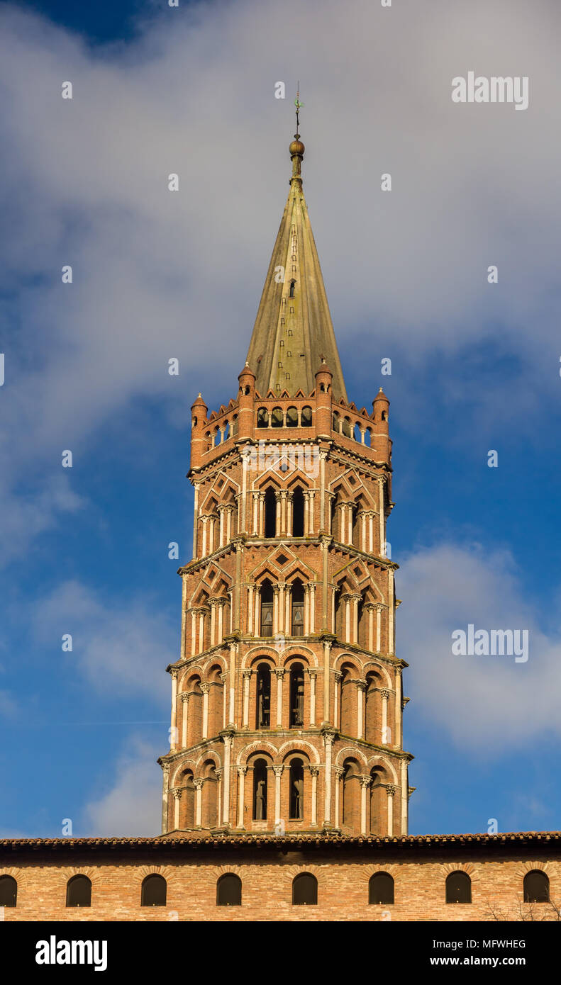 Basilica of St. Sernin in Toulouse, France Stock Photo