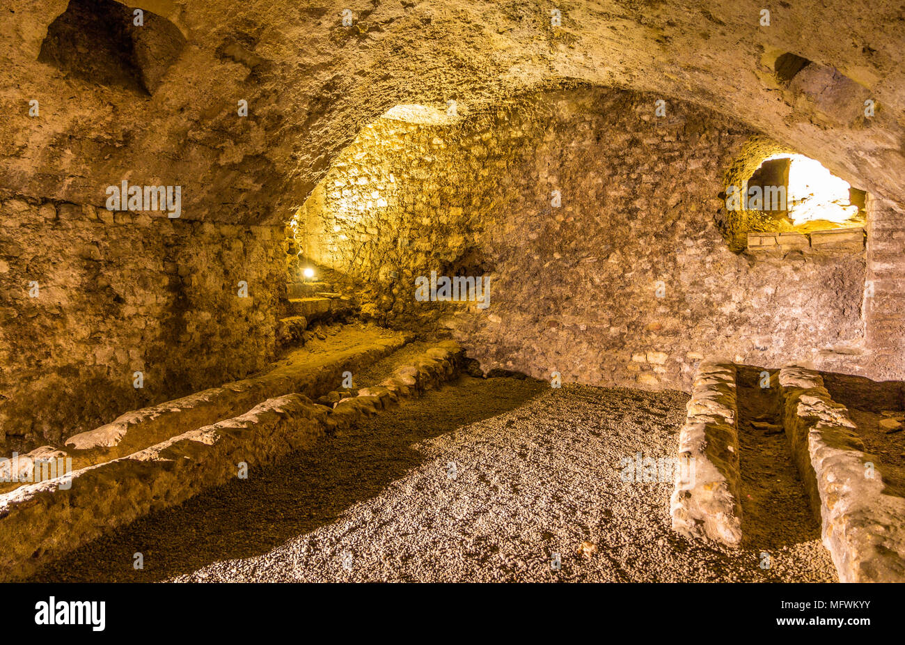 Galloroman horreum in Narbonne France Stock Photo Alamy