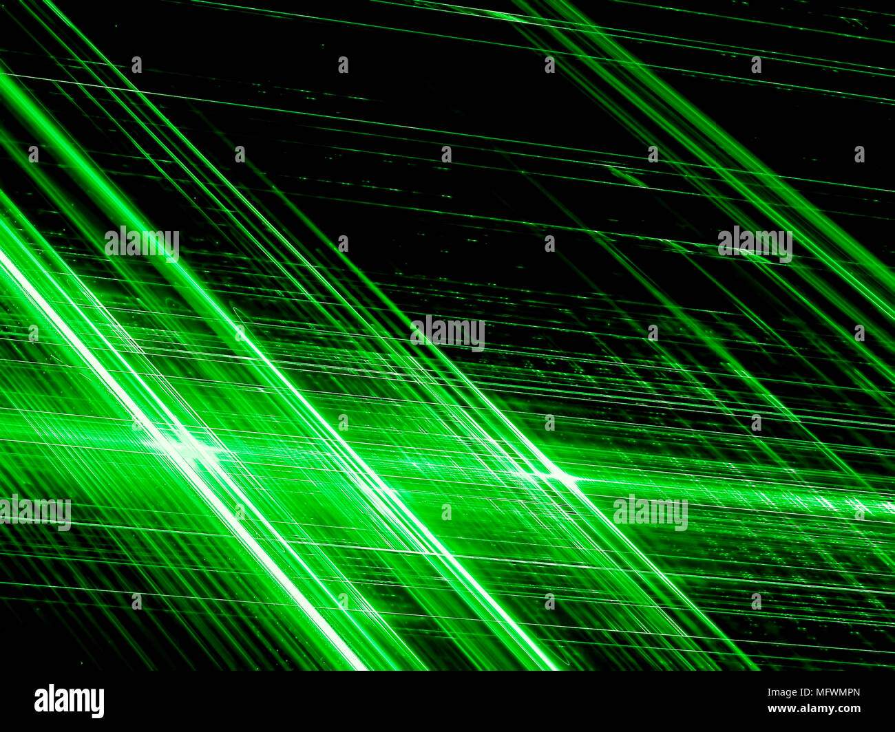 Diagonal glowing stripes - abstract digitally generated image Stock Photo