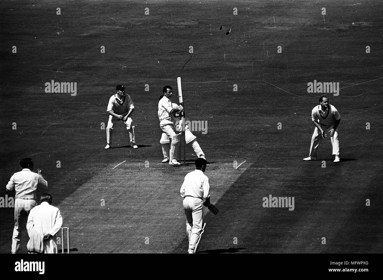 Yorkshire v Lancs May 1966 Stock Photo